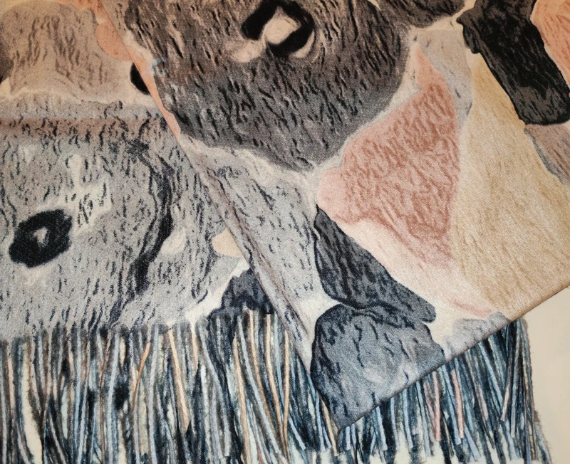 Diana&Co színes, oversize téli sál – puha, meleg, divatos - Image 2