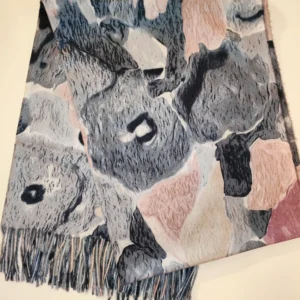 Diana&Co színes, oversize téli sál – puha, meleg, divatos