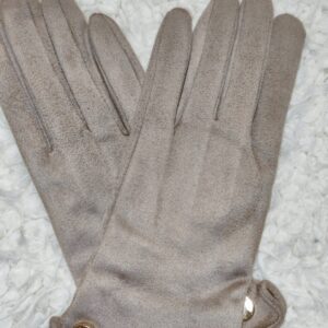 Diana&Co bézs velúr kesztyű – elegáns, puha és nőies