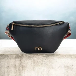 Nobo fekete övtáska extra pánttal